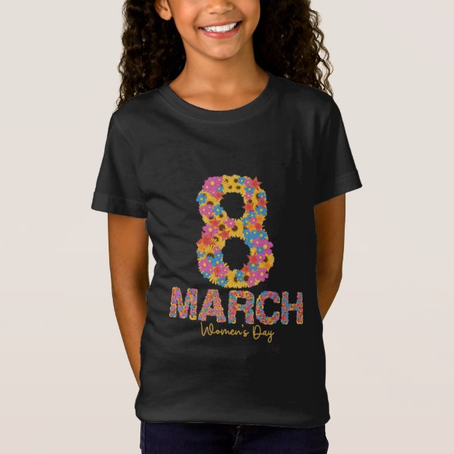 Camiseta 8 March – Women's Day Floral Art (Frente)