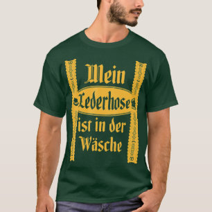 Camiseta 8 Minha Lederhosen Está Na Wash Funny Oktoberfest