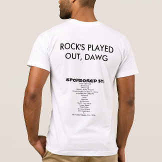 Camiseta 8 minutos de capa de bacalhau/rock jogado fora, da