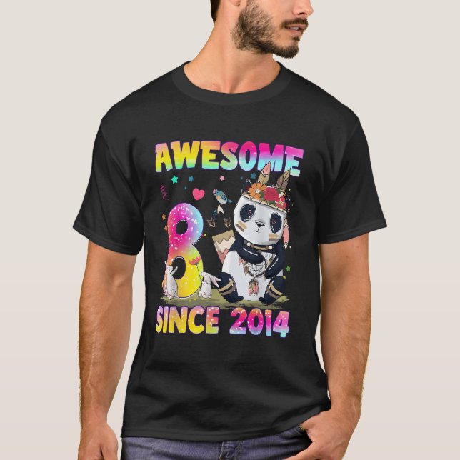 Camiseta 8 Ns Pequeno Panda 8 (Frente)
