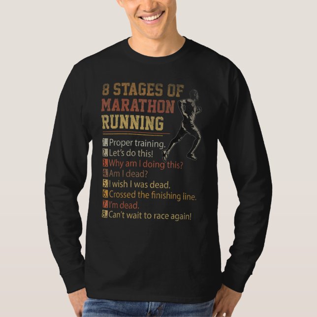 Camiseta 8 Palcos De Maratona Correndo Raça Cruzada (Frente)
