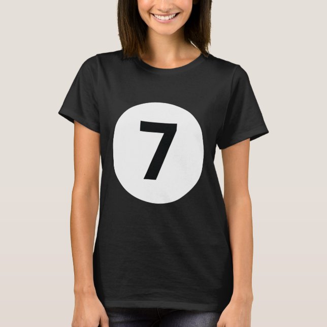 Camiseta 8 Piscina Ball 7 Billiards Figurume Halloween Mães (Frente)