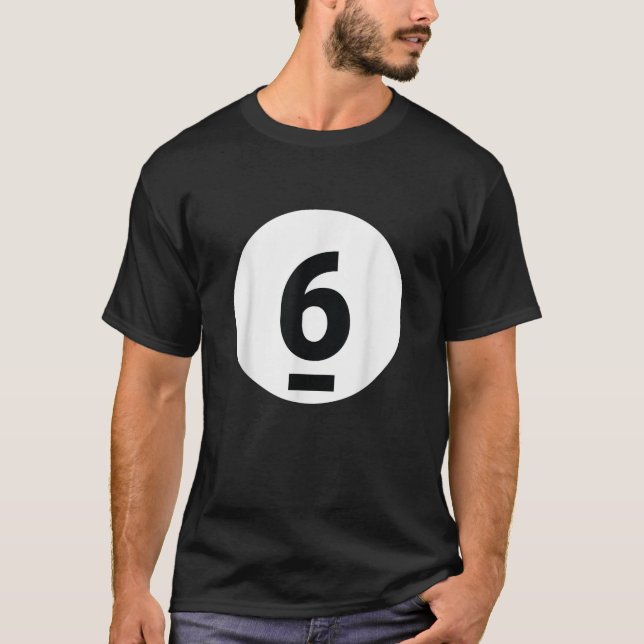 Camiseta 8 Pool Ball 6 Billiards Costume Halloween Group Ma (Frente)