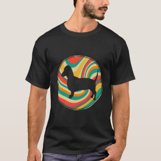 Camiseta 8 Retro Vintage Raça de Cachorro Dachshund