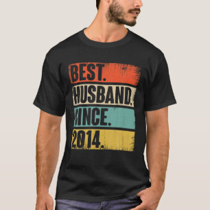 Camiseta 8 Wedding Aniversary Gift For Him Best Husband Sin