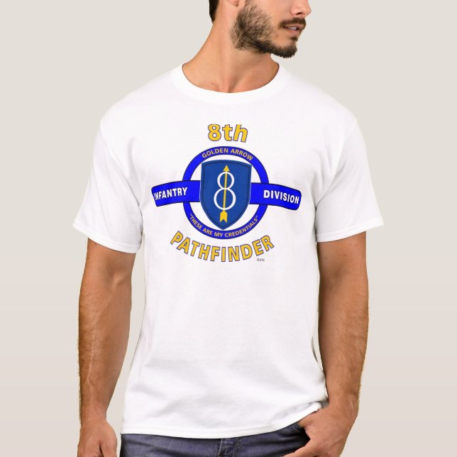 Camiseta 8o DIVISÃO de INFANTARIA "DESCOBRIDOR " (Frente)