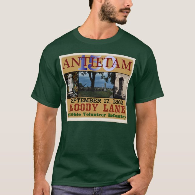 Camiseta 8o Ohio em Antietam Sesquicentennial (Frente)