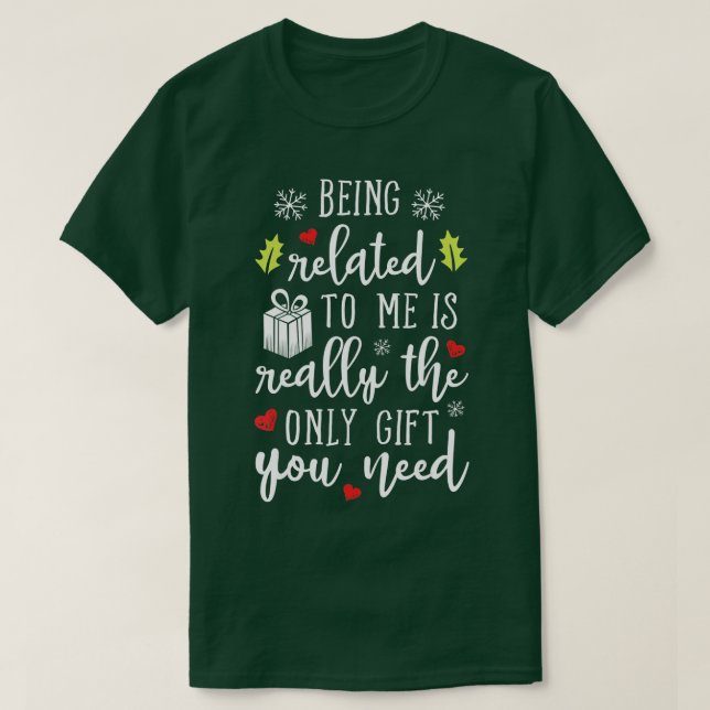Camiseta 8Ser Relacionado A Mim Feliz Natal (Frente do Design)
