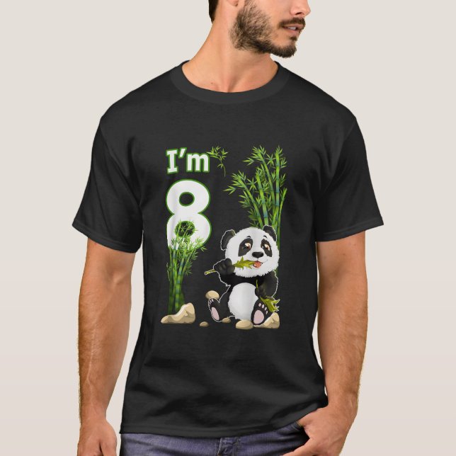 Camiseta 8Th 8 Py Animal Panda (Frente)