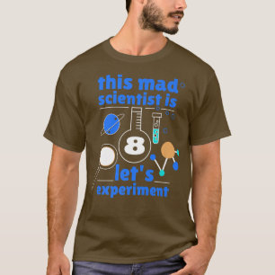 Camiseta 8th Birthday Eight Bday Science Mad Scientist Chem