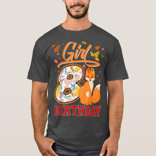 Camiseta 8th Birthday Fo Girl Lover 8th Birthday Fo Zoo Wol