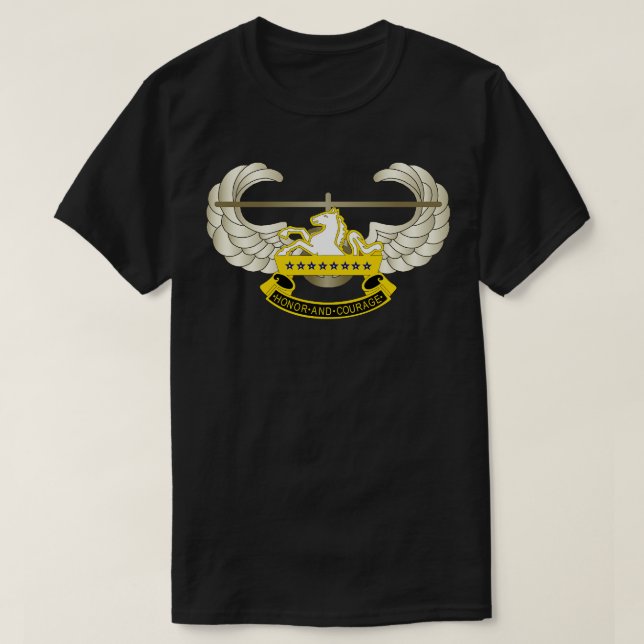 Camiseta 8th Cavalry DUI w Crachá wxt (Frente do Design)