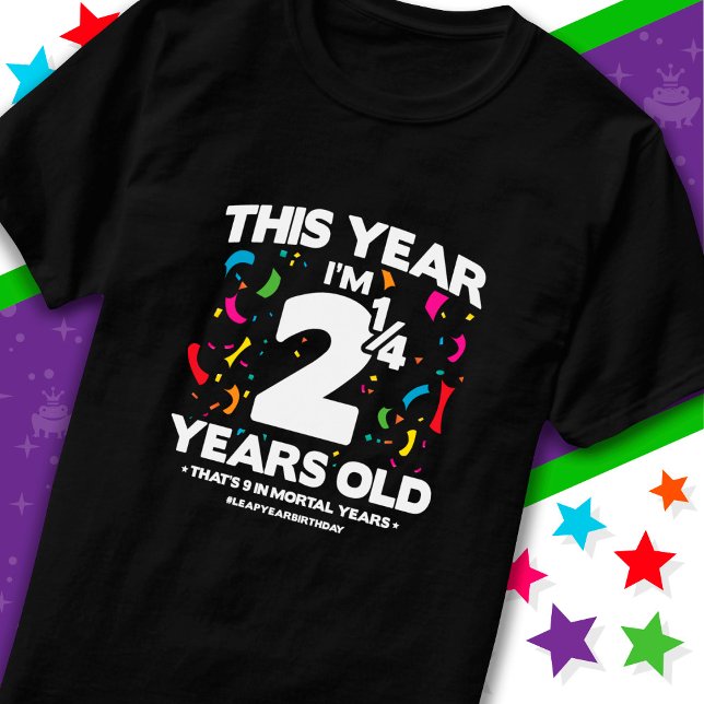 Camiseta 9º aniversário Anos Mortais Dia do Salto Ano Dia 2 (Criador carregado)