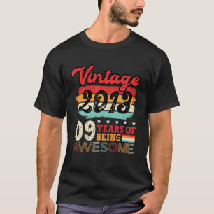Camiseta 9º Aniversário Boys Legal Idea De Dia De Hoje Vira
