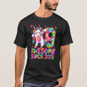 Camiseta 9º Aniversário Colorida Tie Dye 9 Anos de Idade Un