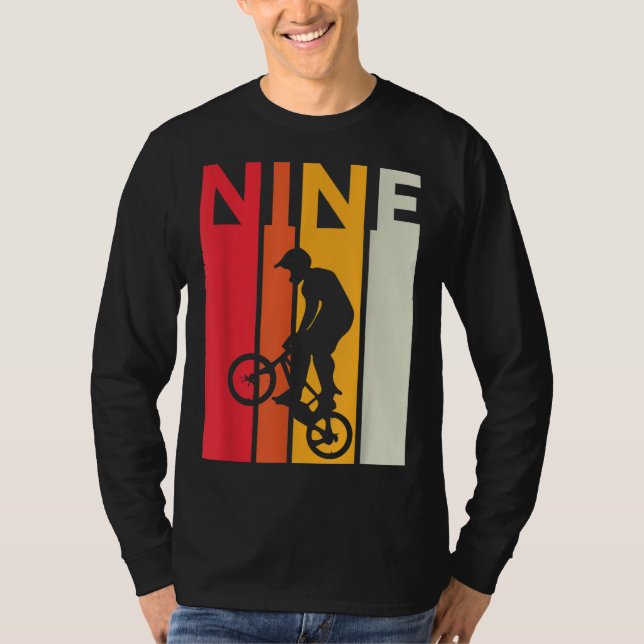 Camiseta 9º aniversário Crianças de 9 anos Bmx Bike Lover B (Frente)