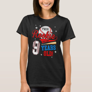Camiseta 9º Aniversário De Beisebol Este Biscoito Acabou De