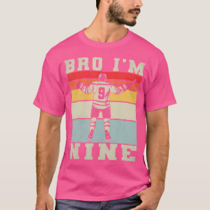 Camiseta 9º Aniversário de Hóquei no Gelo de 9 Anos