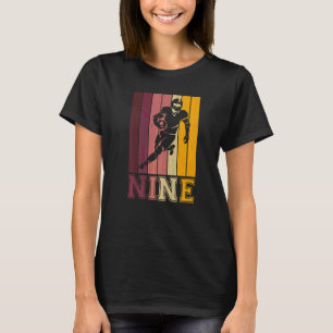 Camiseta 9º Aniversário Do Jogador De Futebol De Meninos De