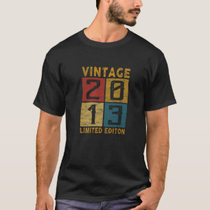 Camiseta 9º aniversário do Nascer Vintage 2013 Em 2013, 9 A