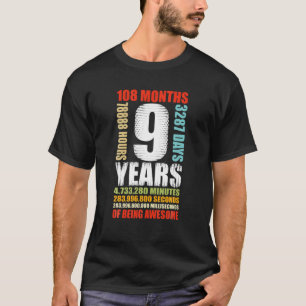 Camiseta 9º Aniversário Festa De Meninos De 9 Anos Festa 