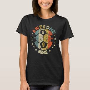 Camiseta 9º Aniversário Futebol Incrível 9 Anos Meninas