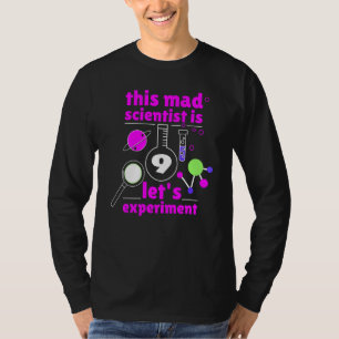 Camiseta 9º Aniversário Nove Bday Science Mad Scientist Che