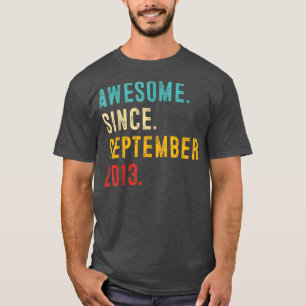 Camiseta 9º Aniversário Oferece 9 Anos de Idade Incrível De