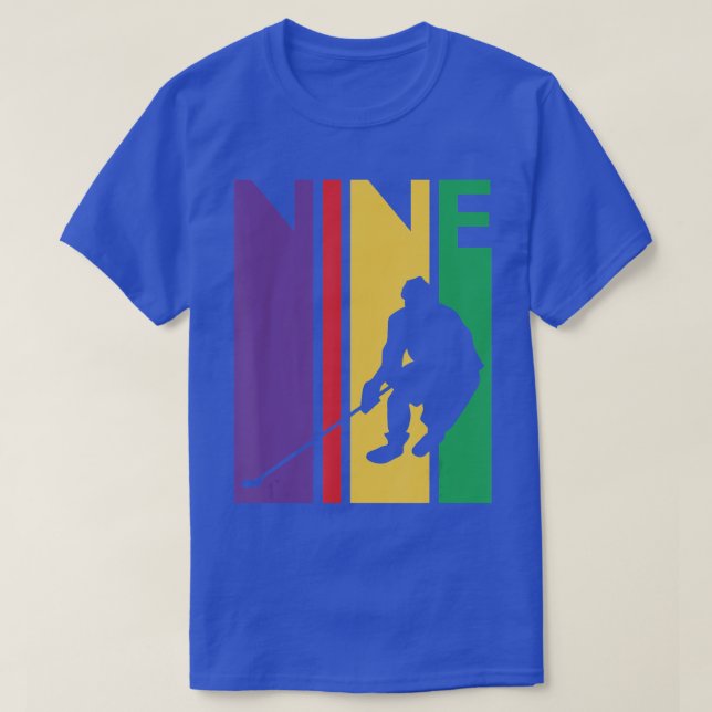 Camiseta 9º Aniversário Presente Nove Aniversário Colorido  (Frente do Design)