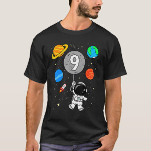 Camiseta 9º Astronauta do Astronauta Exterior Planetas Balã