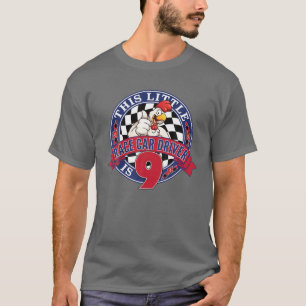 Camiseta 9º Carro De Corrida De Aniversário Este Pequeno Mo