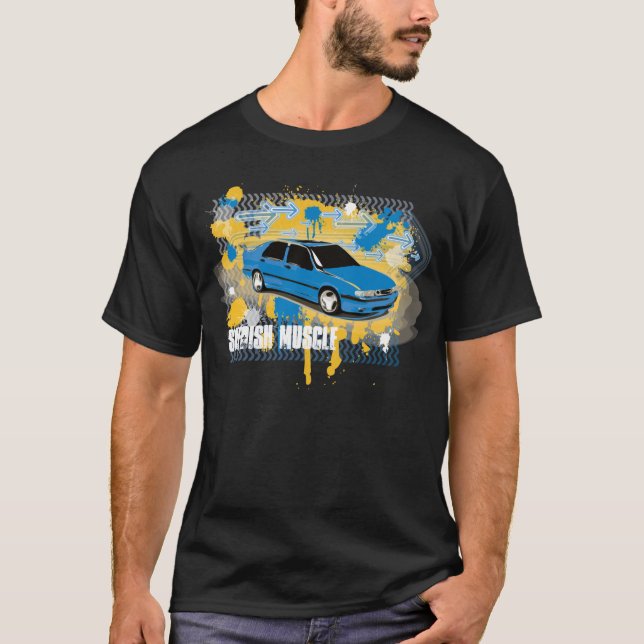 Camiseta 9000 aero, estilo do grunge, MÚSCULO SUECO (Frente)