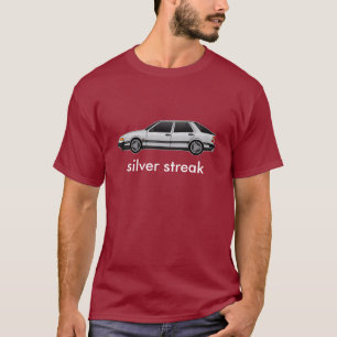 Camiseta 9000 prata-turbo, raia de prata