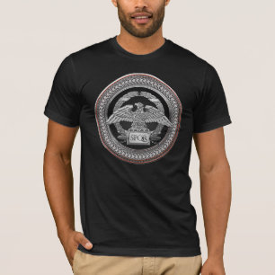 Camiseta [900] Águia Imperial de Prata sobre Medalhão