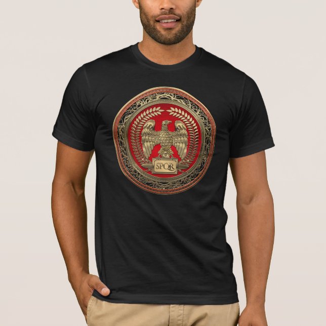 Camiseta [900] Águia Imperial Romana Dourada (Frente)