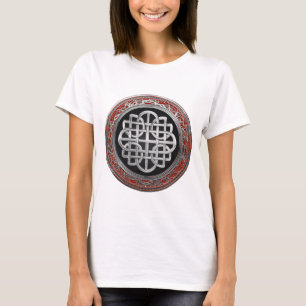 Camiseta [900] Nó de Prata Celta Sagrado Cruz