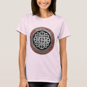 Camiseta [900] Nó de Prata Celta Sagrado Cruz