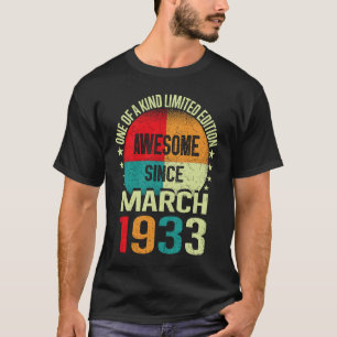 Camiseta 90 Anos De Fantasia Desde Março De 1933 Vintage 90