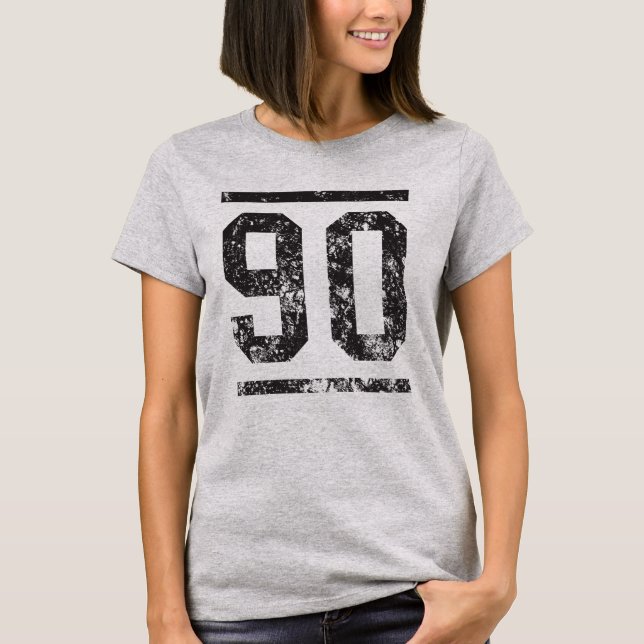 Camiseta 90 anos de t-shirt velho (Frente)