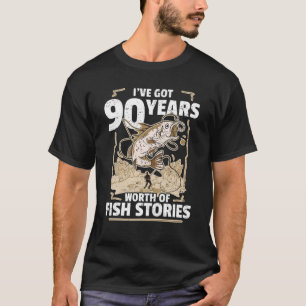 Camiseta 90 Anos De Utilidade De Histórias De Peixes - Páss