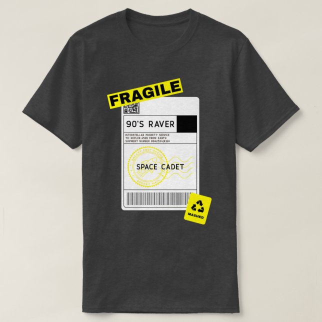 Camiseta 90 anos Rave Funny EDM Classic House Music Techno  (Frente do Design)