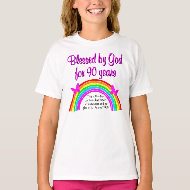 CAMISETA 90 BIRTHDAY BLESSING (Frente)