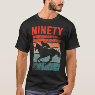 Camiseta 90 Birthday Horse Rider Fan 90 Anos