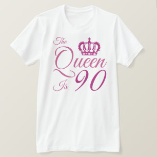Camiseta 90 Birthday Queen