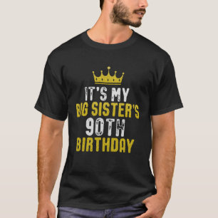 Camiseta 90 De Coroa Amarela Para Irmã De Irmã Brot