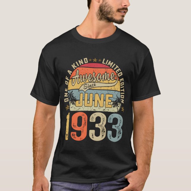 Camiseta 90 de junho de 1933 90ª menina (Frente)