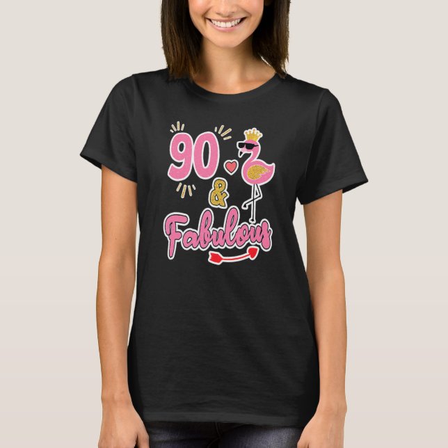 Camiseta 90 E Fabuloso Desde 1932, Aniversário De 90, 90 An (Frente)