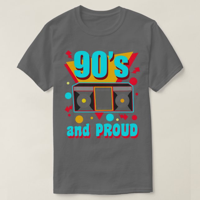 Camiseta 90 e Orgulhoso 1 (Frente do Design)