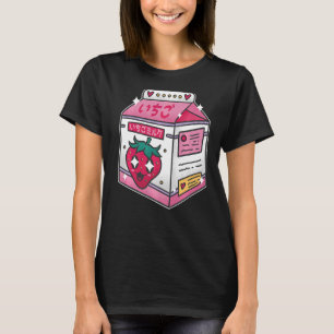 Camiseta 90 Egirl Eboy milk Shake Carton Cute Japonês Str