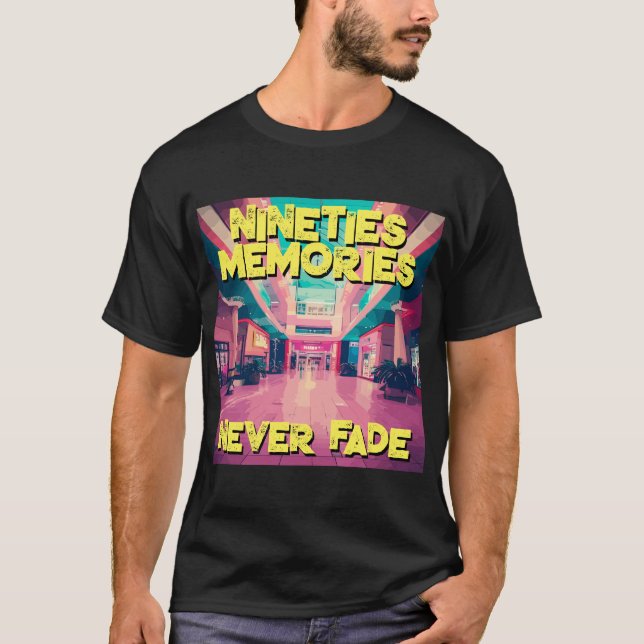 Camiseta 90 Memórias Nunca Desaparecem - Shopping Retro dos (Frente)